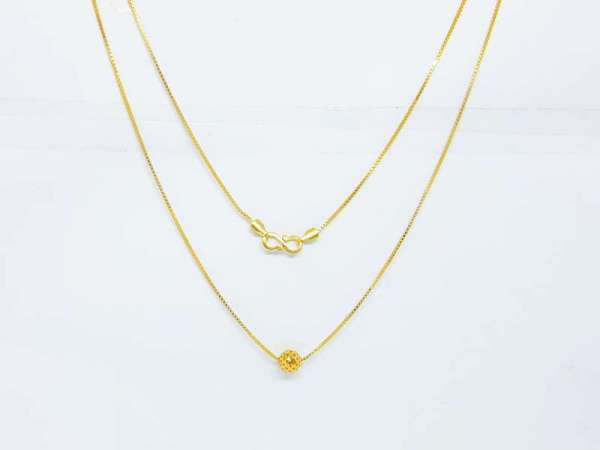 FANCY GOLD CHAIN FOR WOMAN 22k PURITY
