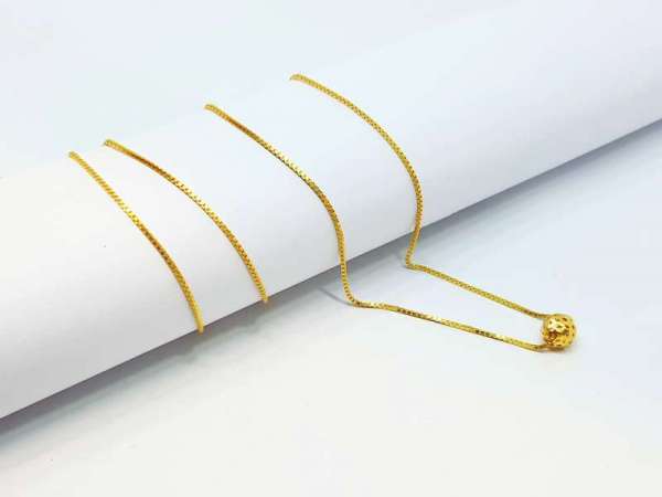 FANCY GOLD CHAIN FOR WOMAN 22k PURITY