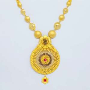 Antique Gold Long Necklace Design