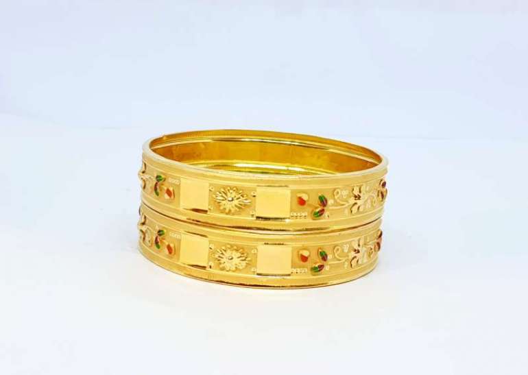 Rani Alankar Jewellers Traditional Gold Kada Bangle For Women 18K ...