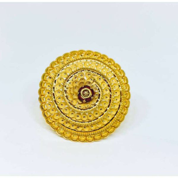 Exquisite Floral Gold Umbrella Ring