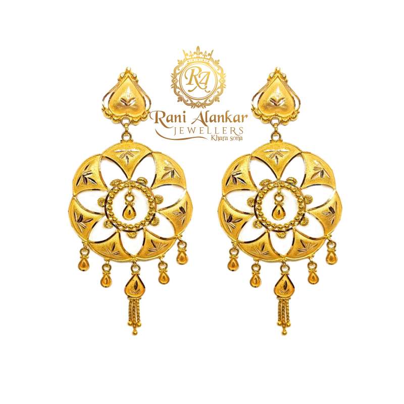 Antique jhala gold | New gold jewellery designs, Gold earrings models,  Bridal gold jewellery designs