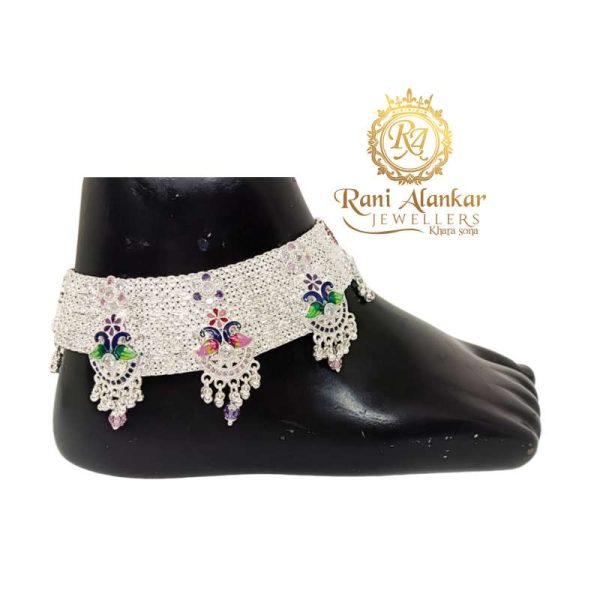 Silver Payal anklet Rani Alankar Jewellers Pvt. Ltd.