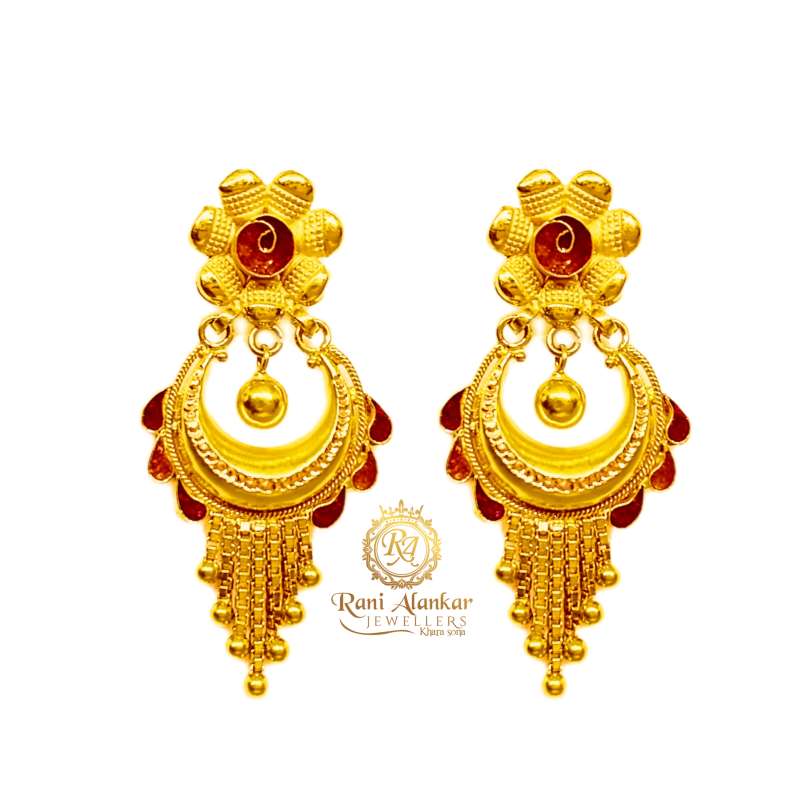 22k Gold Hindu Pendant Earrings For Sale at 1stDibs | hindu men earrings,  mens earrings gold 22k, earrings for men hindu