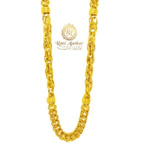 Gold Chain 22kt Hallmark Chain for Men – Welcome to Rani Alankar