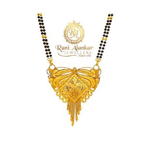 Traditional Black Bead Gold Mangalsutra