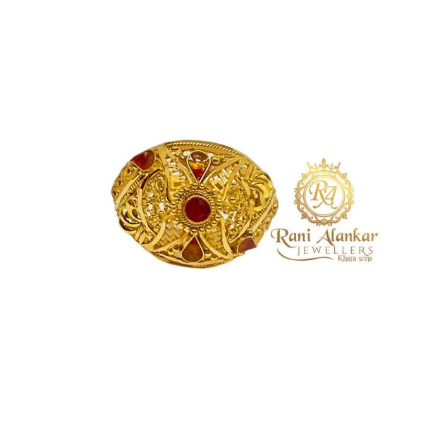 Filigree Gold Ring Purity 22kt