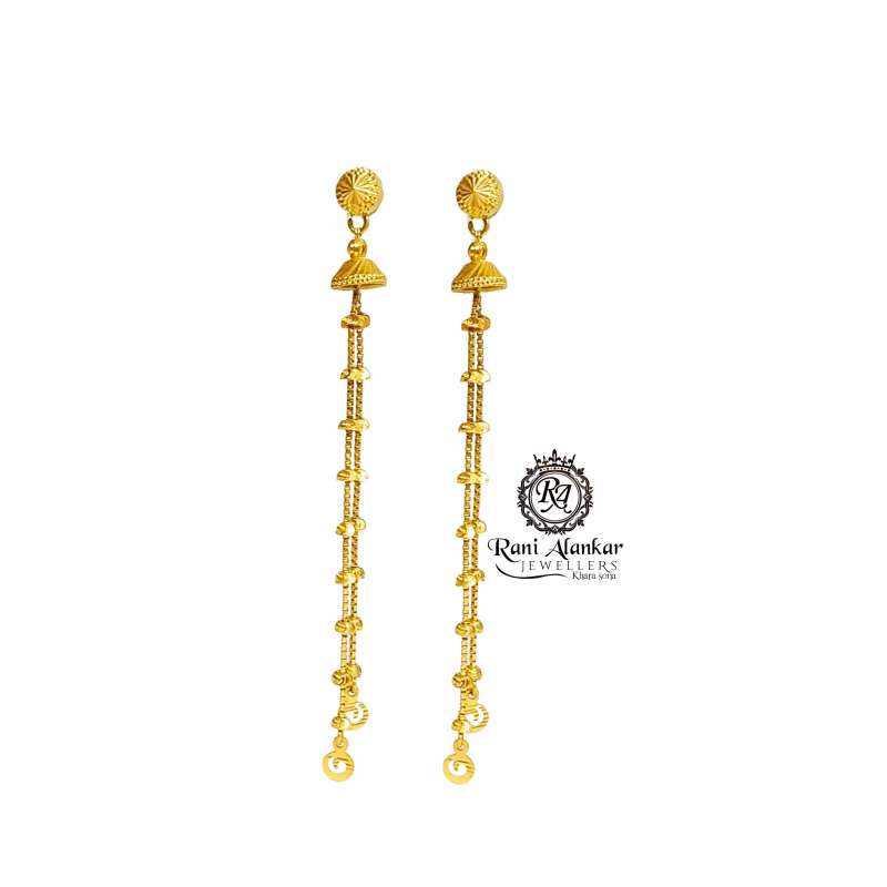 Vintage Antique Design 22k Yellow Gold Stud Earrings Jewelry, 22kt Gold  Earrings Handmade Jewelry, Women Gold Earrings, Made in India, - Etsy Sweden
