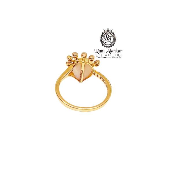 14kt Real Diamond Hard Shap Ring for Woman
