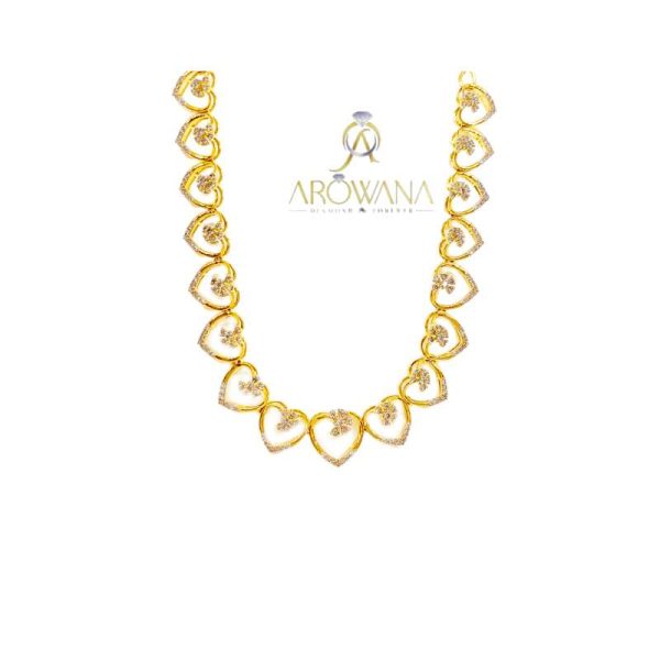 Fancy Reyal Diamond Necklace Set