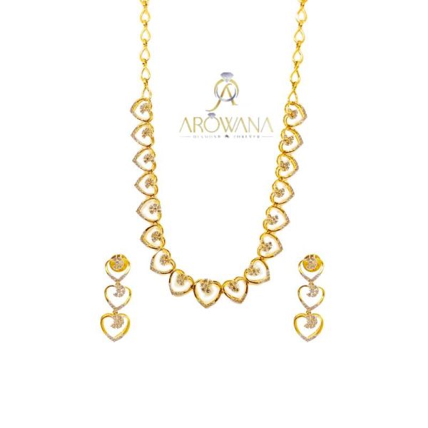 Fancy Reyal Diamond Necklace Set