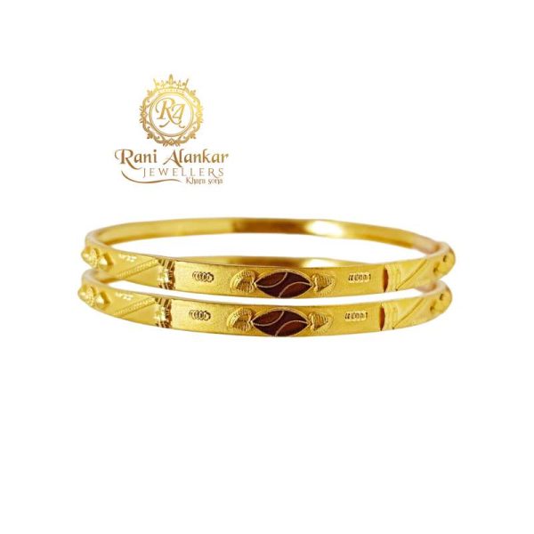 Buy Simple Light Weight Daily Use Office Wear Thin Gold Bangles