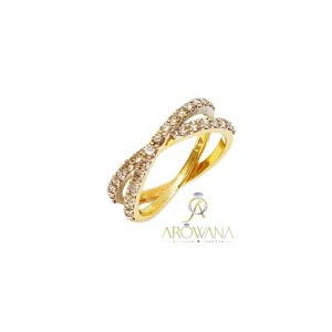 Princess Cut Solitaire Diamond Split Shank 18K Rose Gold Ring