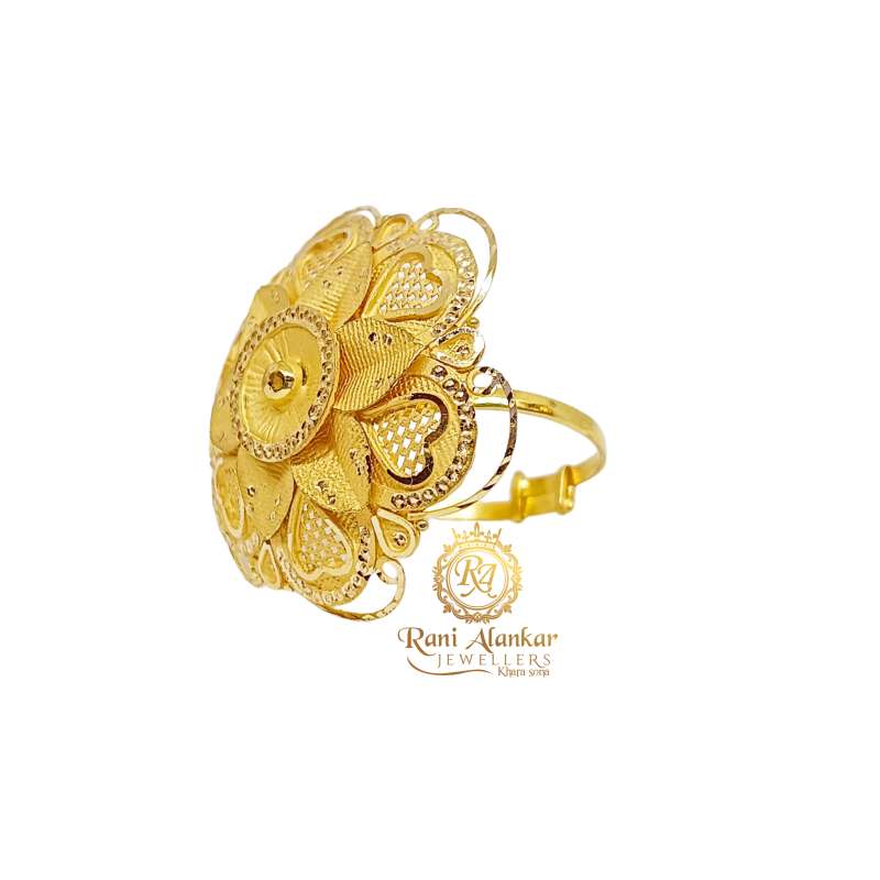 Jodha gold ring - Jewelry Dekho-thunohoangphong.vn