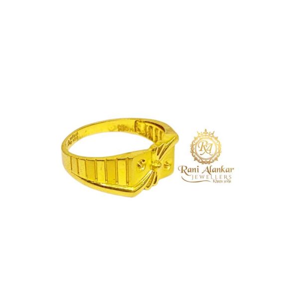Depp Gold Fancy Ring for Men,s