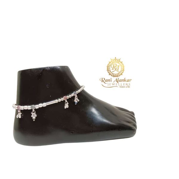 Silver Anklets For Girls Latest Design Fancy - Silver Palace