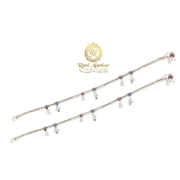 Silver Anklets For Girls Latest Design Fancy - Silver Palace