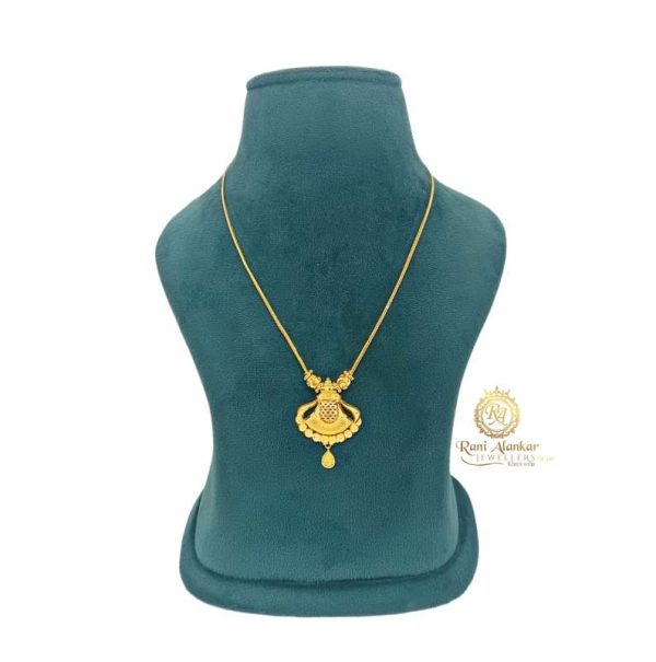 The Rico Fancy Gold Kanthi Chain For Women ( Emerald )