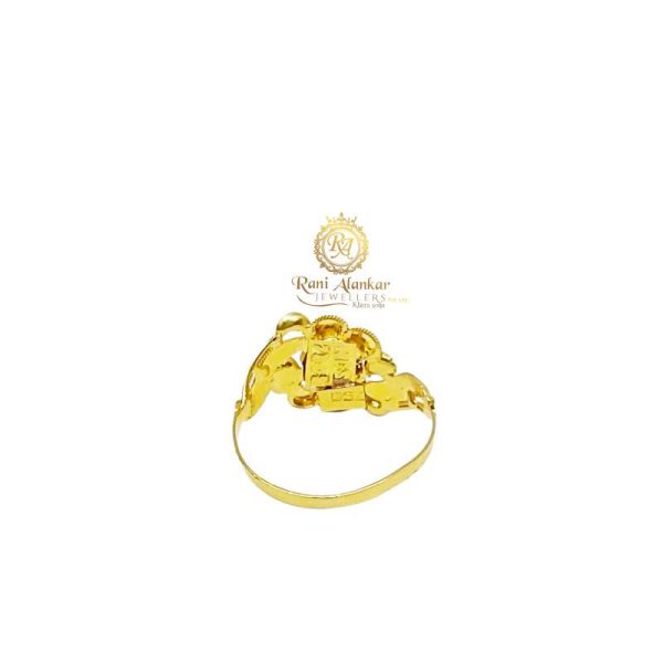 Yellow Light Weight Gold Ring For Women