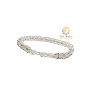 Silver Byzantine Chain Bracelet for Men and Boys