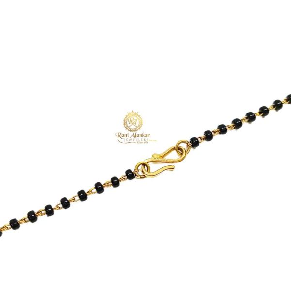 Fancy Cylindrical DSeign Gold Mangalsutra