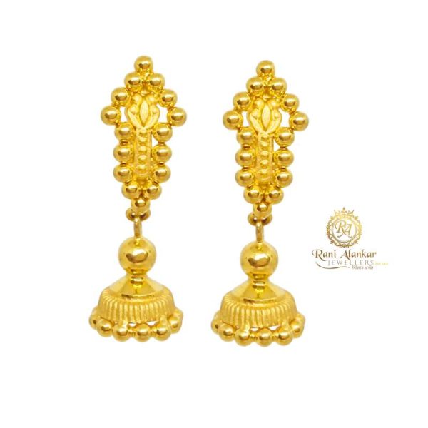 Jagyi Nivara Gold Earrings 22kt