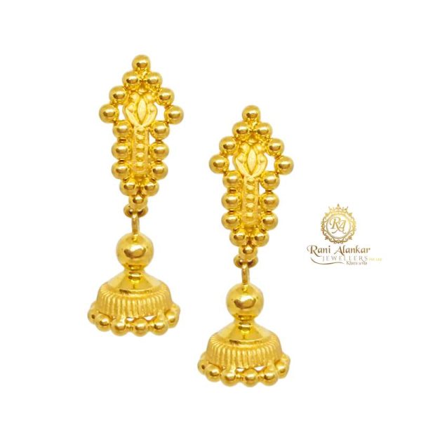 Jagyi Nivara Gold Earrings 22kt