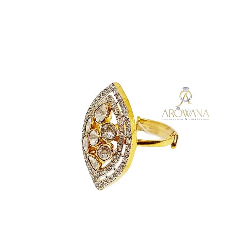 Sacchi 18 Karat Yellow Gold Spiral Diamonds Gemstone Cocktail Ring For Sale  at 1stDibs | nawarathna ring gold, nawarathna ring new design, 18 karat maya