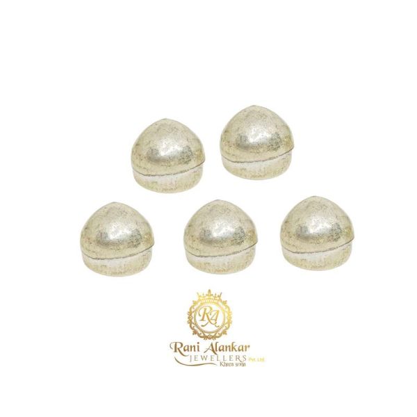 DHRUVS COLLECTION 925 Pure Silver Combo of 5 Supari for Pooja and Gift Purpose
