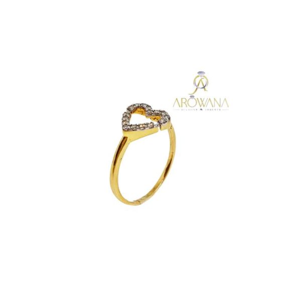 Dhanvi Premio Austere Diamond Gold Ring