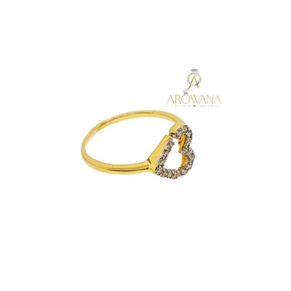 Dhanvi Premio Austere Diamond Gold Ring