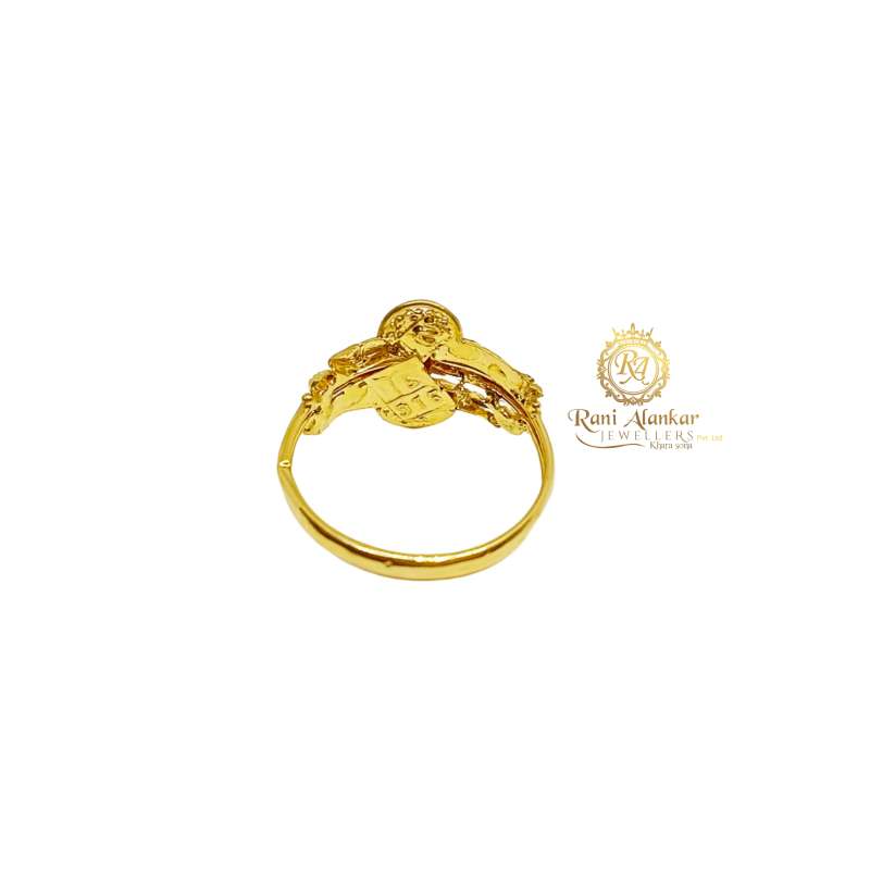 Openable krishna ring with side paisley design – Odara Jewellery