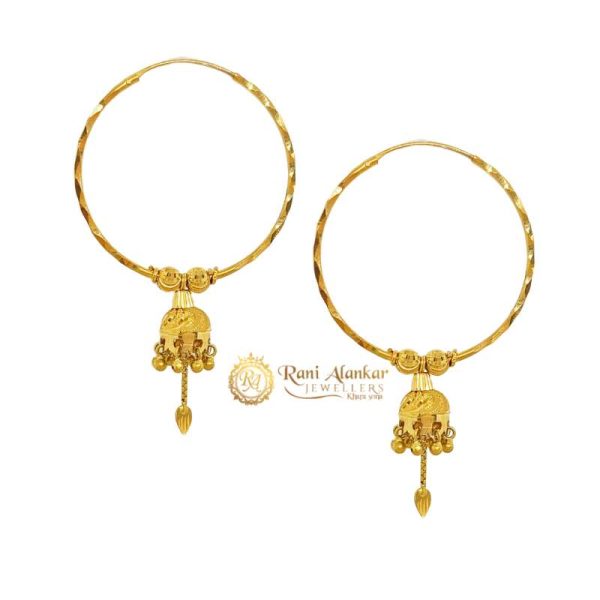 Sleek Traditional Gold Bali in 18kt