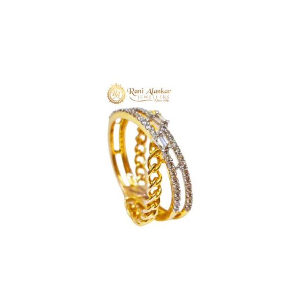 Arowana Real Diamond Jewellery Gold Diamond Ring for Woman