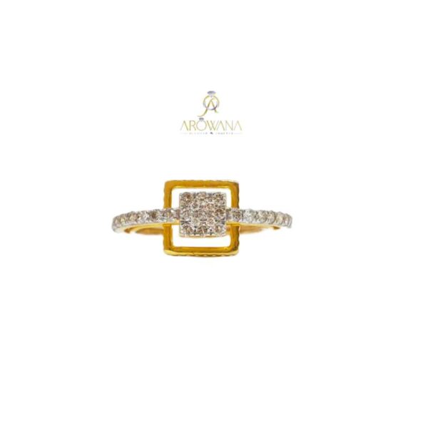 Yellow Gold Diamond Ring for Women