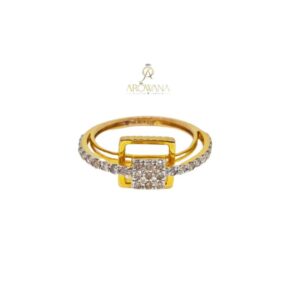 Yellow Gold Diamond Ring for Women