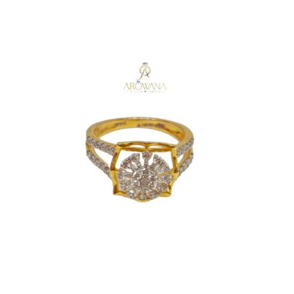 Radiant halo Miracle diamond Ring