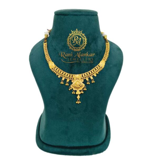 Rimjhim Gold Short Necklace 22kt