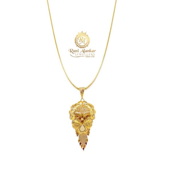 INDELIBLE GOLD FANCY PENDANT WITHOUT CHAIN