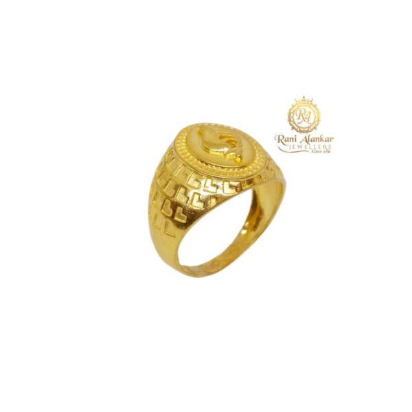 Shankh Design Yellow Gold Earring / Rani Alankar Jewellers