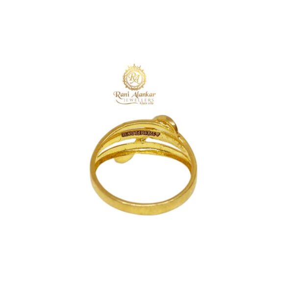Buy quality Ladies 916 Plain Gold Ring -R312 Rani Alankar Jewellers