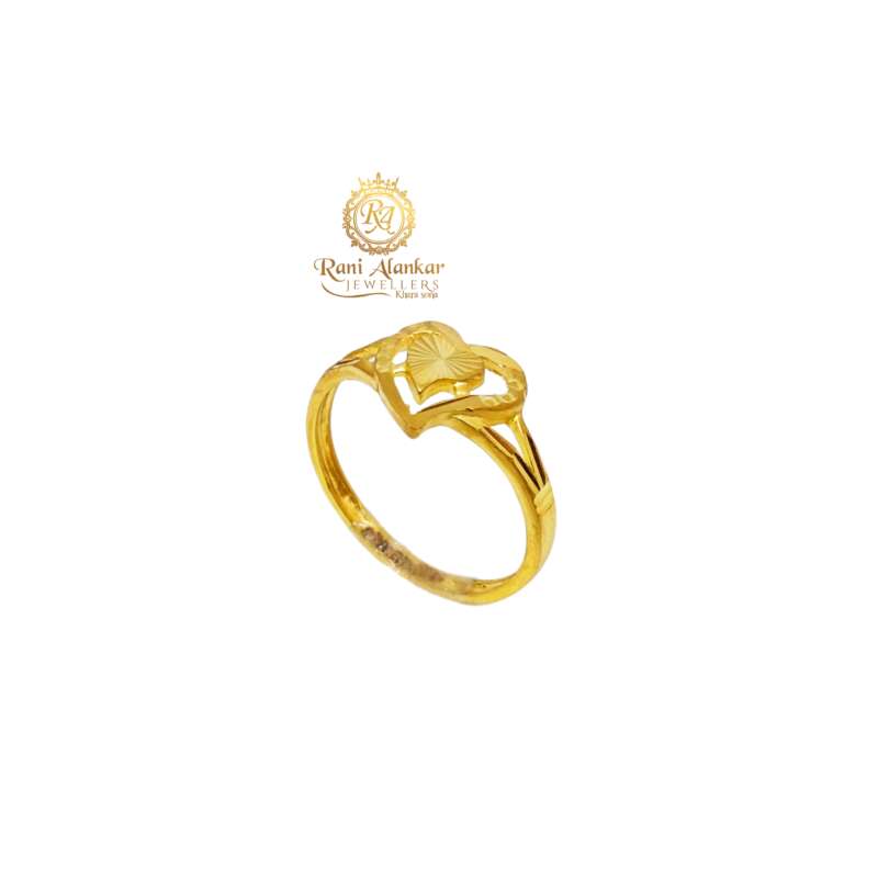 WHP Jewellers 22KT Yellow Gold & Diamond Ring For Women & Girls :  Amazon.in: Fashion