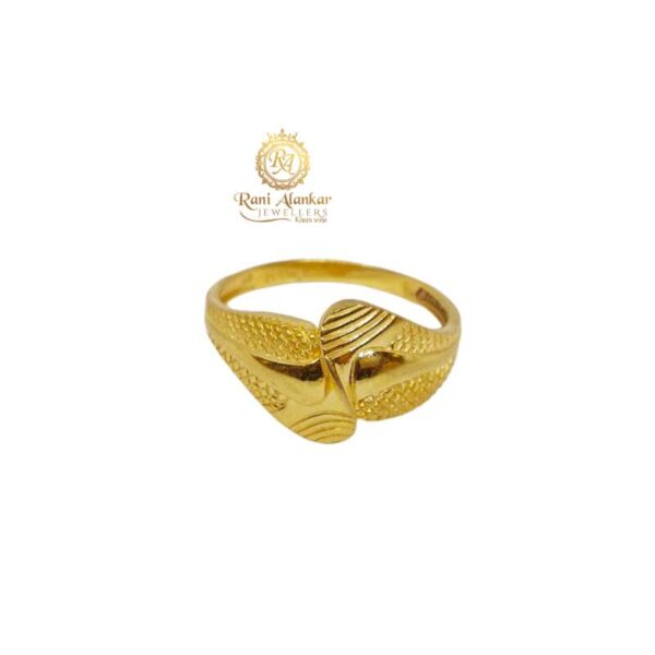 Ladies 916 Yellow Gold Ring – Daily Wear