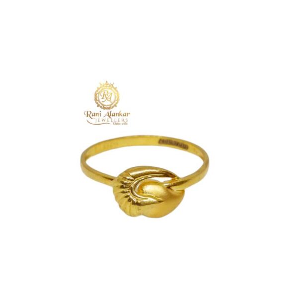 Buy quality 22KT Gold Plain Fancy Ladies Ring