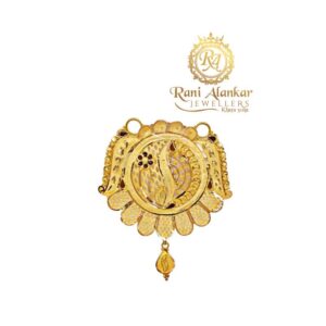 Gold Doubal Kunda Locket 22kt / Rani Alankar Jewellers