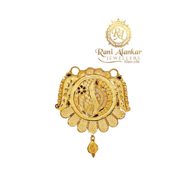 Gold Doubal Kunda Locket 22kt / Rani Alankar Jewellers