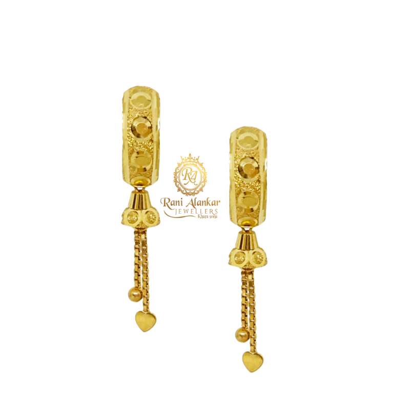 Golden Drop Earring for Indian Wedding | FashionCrab.com