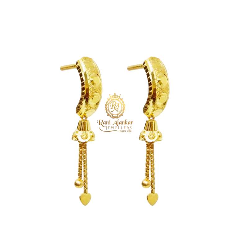 Gold Plated Water Droplets Style Pearl Drop Earrings For Women – Aferando
