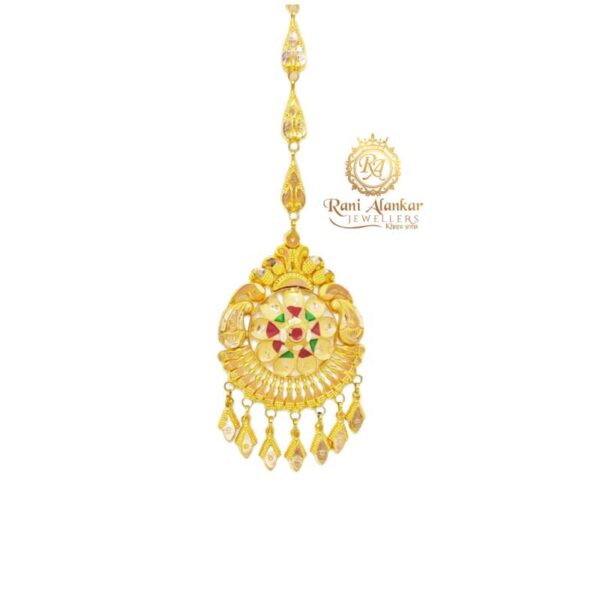 Gold Maang Tikka 18kt