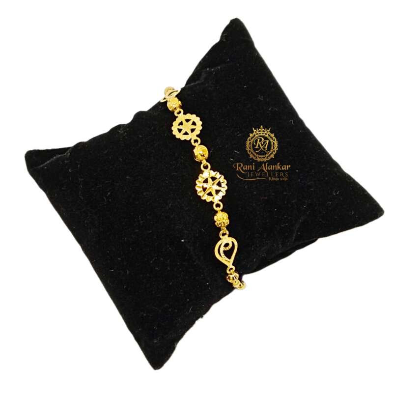 JFL - Jewellery for Less Fashionable Modern One Gram Gold Plated Floral  Adjustable Charm Bracelet for Girls and Women,Valentine : Amazon.in: Fashion